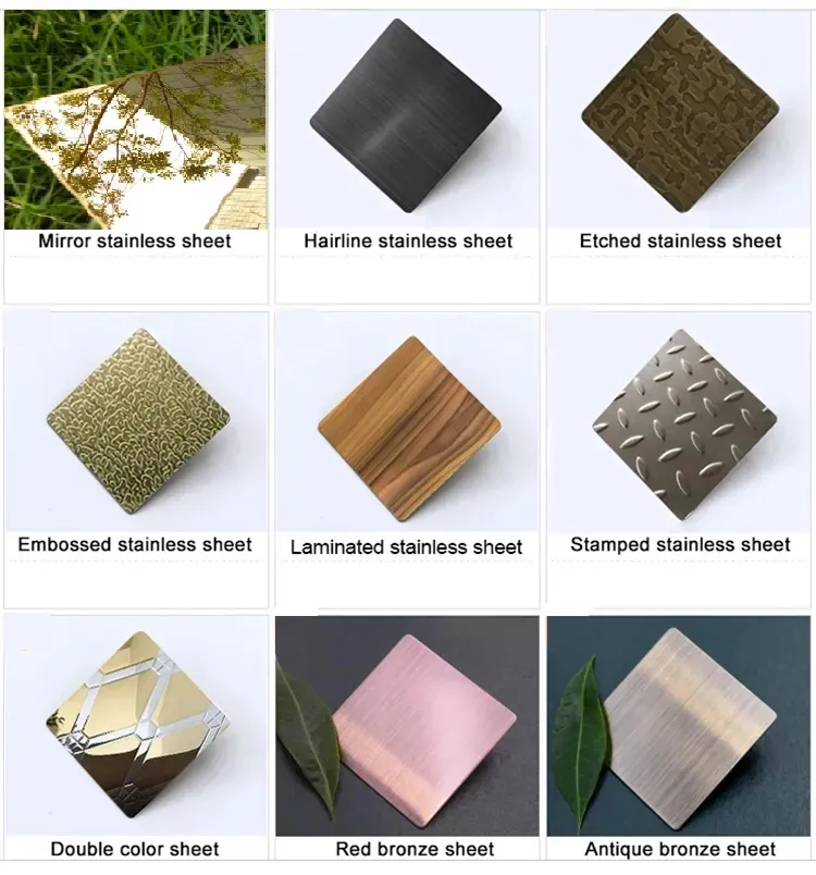 2b Ba 8K Hl Surface 4X8 5X10 Thickness 0.3-3mm Ss 201 Plate Cold Rolled 201 202 for Cutting Tools পরিমাপ সরঞ্জাম 2