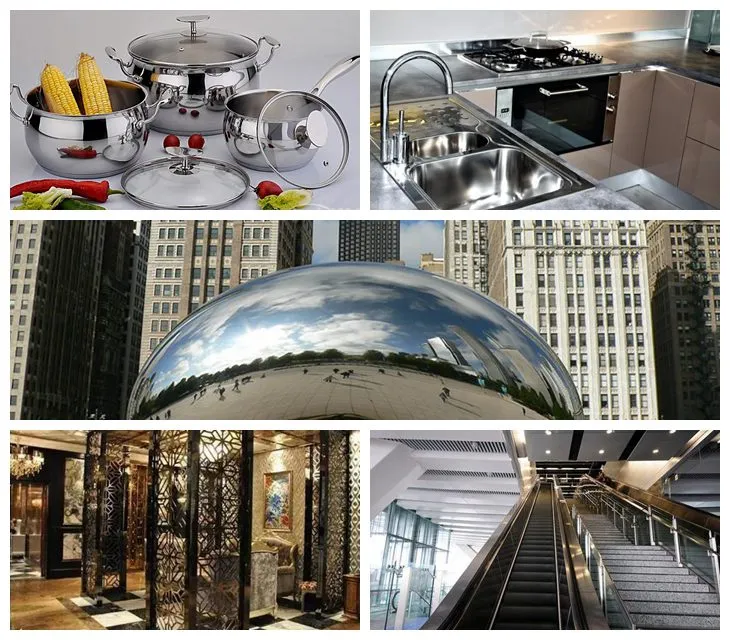 ঠান্ডা ঘূর্ণিত / গরম ঘূর্ণিত 0.1mm-4mm AISI SUS 201 304 316L 310S 409L 420 904 2b/Ba/8K স্টেইনলেস স্টীল 1