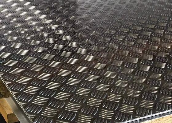 পালিশ এমবসড অ্যালুমিনিয়াম ট্রেড প্লেট প্যানেল 3003 6061 T6 8 মিমি 6 মিমি